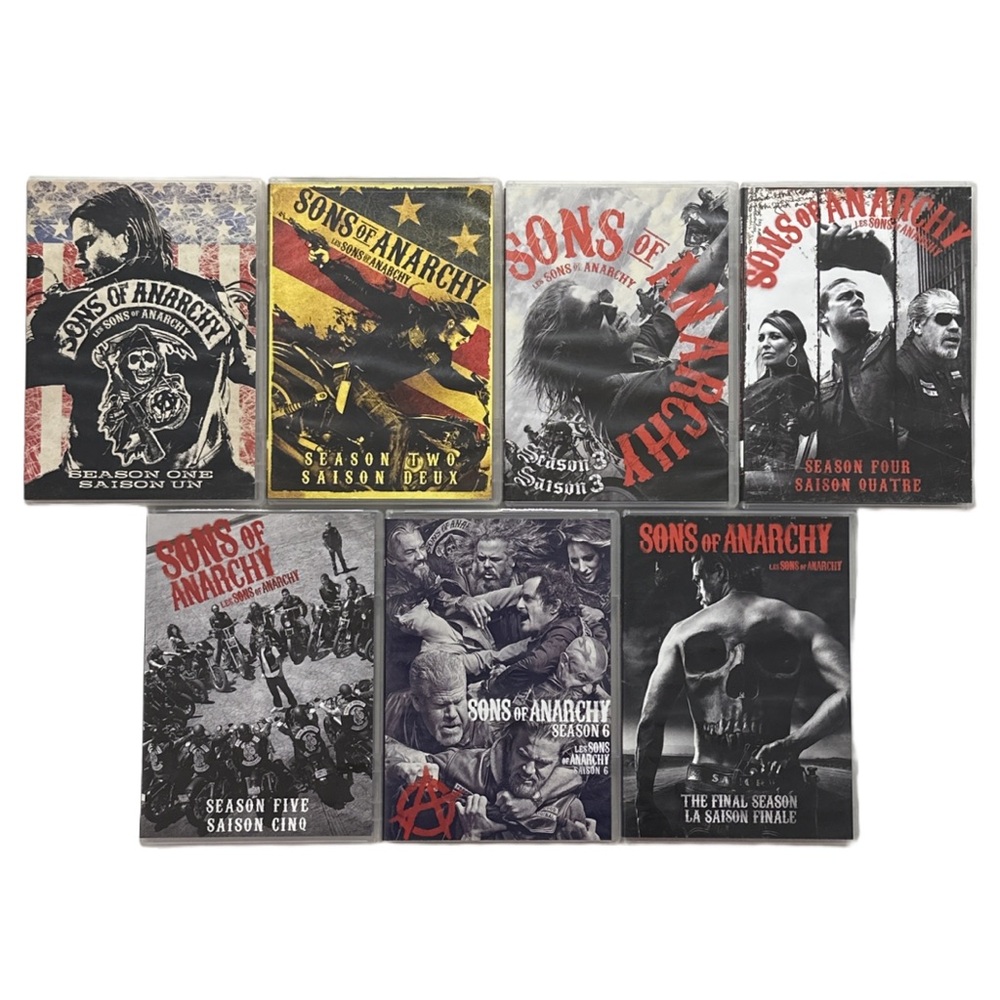 SONS OF ANARCHY complete DVD series (1-7), tested.